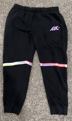 Nike Tapered Sweatpants XL Essential Geometric Collection Neon Accents 