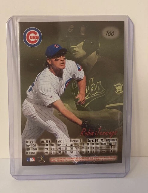 Robin Jennings Autographed Rookie Card 1997 Fleer Ultra #166 Chicago Cubs - Image 2 of 2