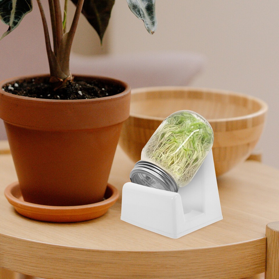 2pcs Sprouting Stand Mason Jars Canning Jars Holder Reusable Sprouting