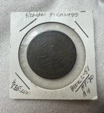 1837 Hard Times Token- Andrew Jackson/ I TAKE  THE RESPONSIBILITY Roman Firmness