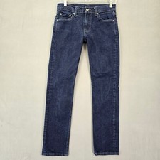 Levi's 511 Men Jeans Size 30 Youth Blue Stretch Classic Straight Leg Denim Zip