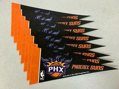 (8x) Phoenix Suns NBA Basketball 4''x9'' Vibrant Mini Team Logo Pennant Decor NEW