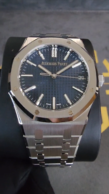 AUDEMARS PIGUET ROYAL OAK 41MM STEEL BLUE DIAL 50TH ANNIVERSARY