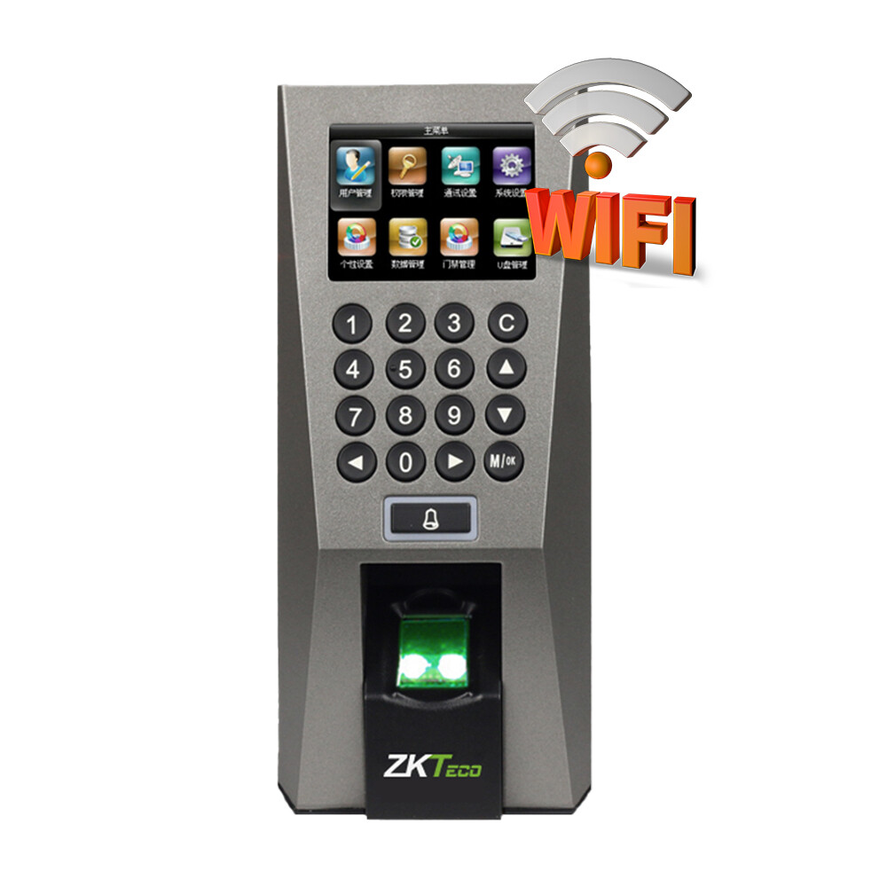 ZKTeco F18 WIFI TCP/IP Biometric Fingerprint Time Attendance Door