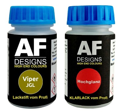 Lackstift für Viper JGL Lime Peel Metallic Klarlack je 50ml Autolack Basislack