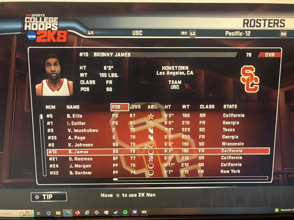 NCAA College Hoops 2k8 V2 Play Pc Only, Xbox 360 Version USB March