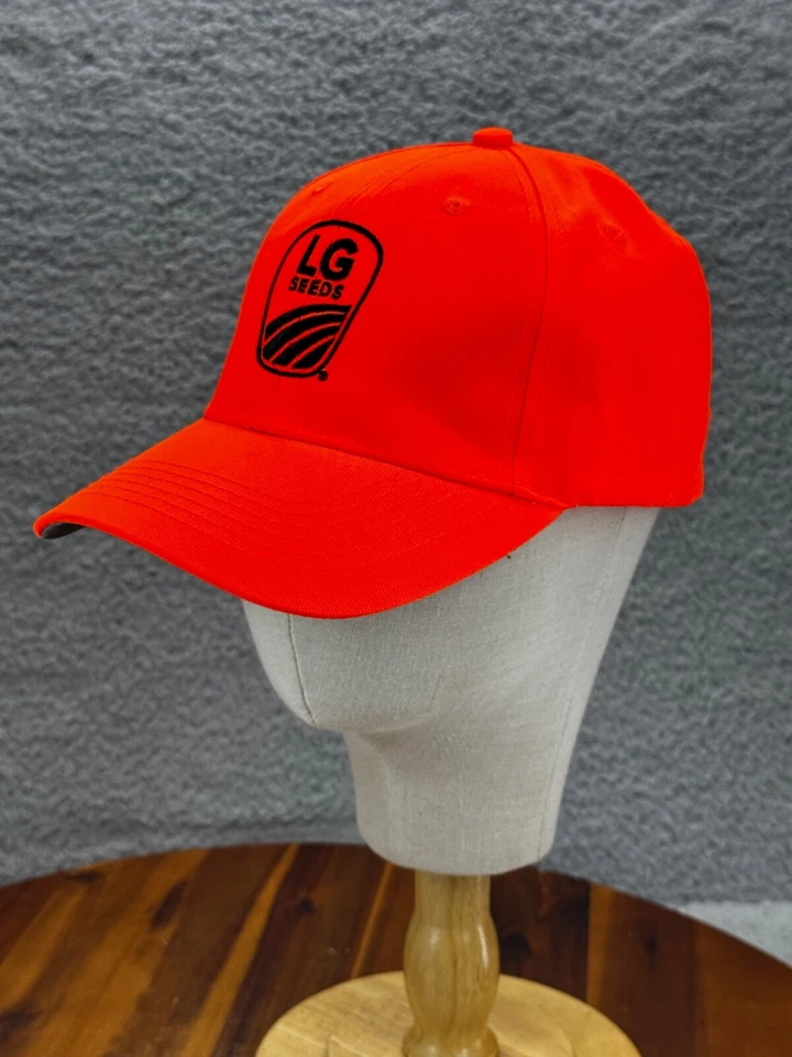 Gorra de béisbol LG Seeds Port Authority naranja neón correa ajustable Foto 2 de 4