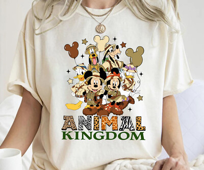 Disney Safari Animal Kingdom Mickey And Friends Unisex Adult Kid Shirt  660405