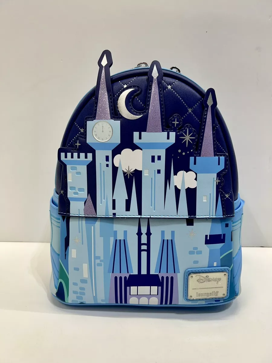 Loungefly Disney Cinderella Castle Mini Backpack Glow in the Dark Bag