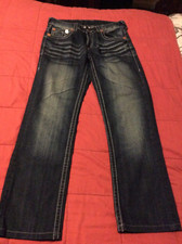 NWOT True Religion Dark Blue Jeans Usa Made Sz32X30 RN11279-CA30427