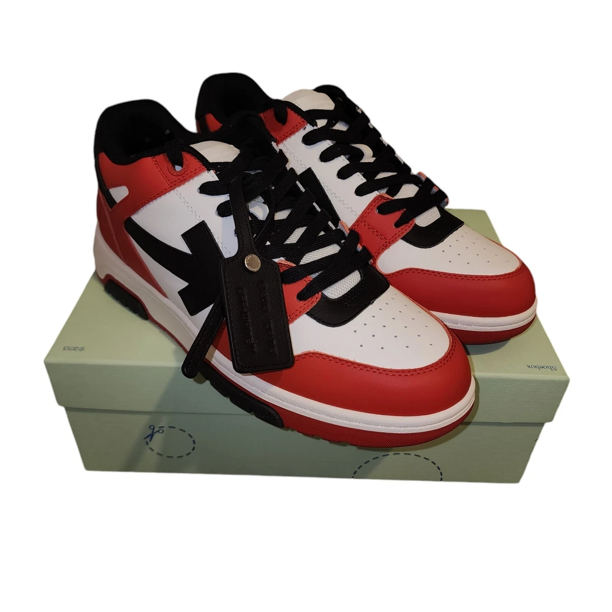 Off White Out of Office - Light Blue Red Sneakers Men\'s‎ EU 40 Used with box Out Of Office Sneakers in LIGHT BLUE for Men | Off-White™ main image 4