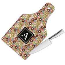 Gift Cutting Board : Donuts Glazed Cute Kids Bakery Sweet All Over Pattern