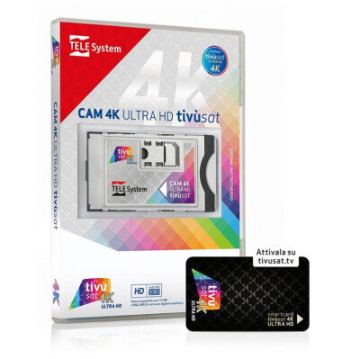 TivuSat Telesystem CI+ Modul / CAM 4K ULTRA HD inklusive BLACK Smartcard