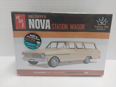 AMT Chevrolet II Nova Station Wagon Craftsman Plus Series 1 Automotive Kit -...