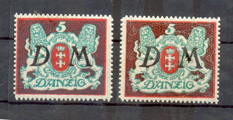 Danzig Service 21X+Y Both Watermarks** MNH Mint Never Hinged 45EUR (71026)