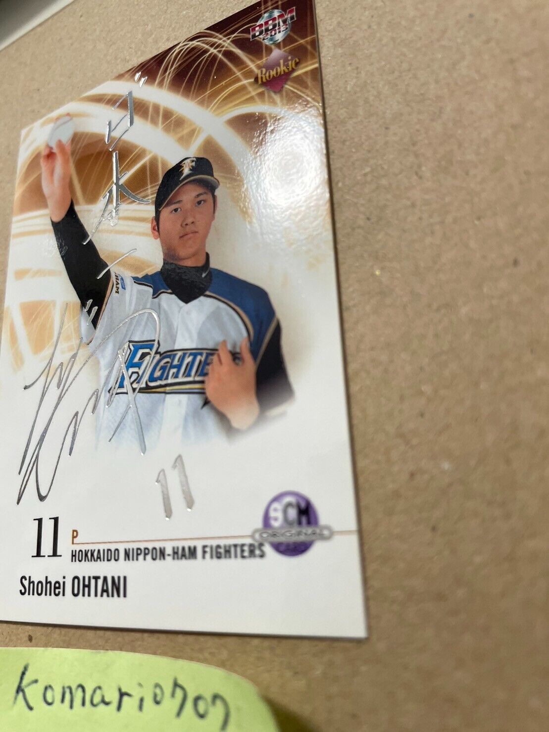 SHOHEI OHTANI 大谷翔平 2013 BBM ROOKIE CARD SILVER PRINTED FOIL AUTO 206 MLB  WBC MVP