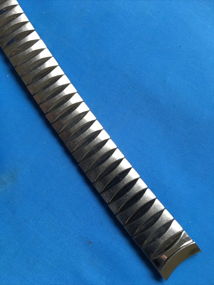 rare 1955 Flex-Let U.S.A Stainless Steel Expansion Vintage Watch Band - Image 3 of 4