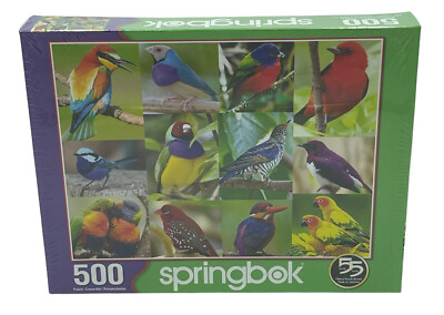 Springbok 500ピース ジグソーパズル バーズ オブ パラダイス Springbok's 500 Piece Jigsaw Puzzle Birds of Paradise - Made in