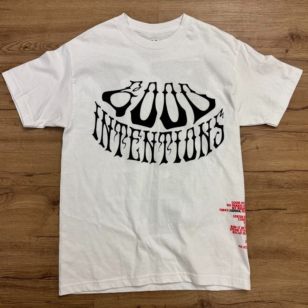 Tシャツ・カットソー Nav x Vlone Dead Tee VLONE x Nav 'Dead Tee' Good Intentions T-Shirt Mens Size