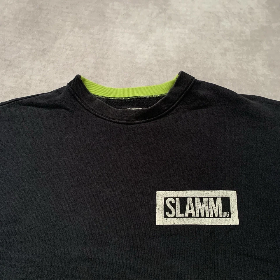 Camiseta corta de skate vintage años 80 90 United Colors Of Benneton SLAMMing talla M Foto 2 de 4