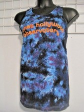 PLANET HOLLYWOOD OBSERVATORY Tie-Dye Tank Size Large 100% Cotton 