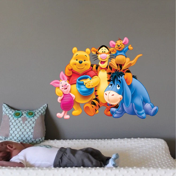 Calcomanías de pared Winnie The Pooh - Pooh Bear - Pegatinas Winnie the Pooh Disney b49