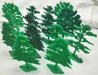 Vintage Marx Playset Hard Plastic Trees Different Varieties Nice Group!
