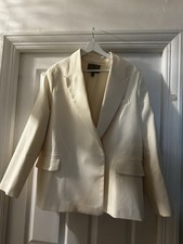 River Island Women’s Cream Oversized Blazer Size 16
