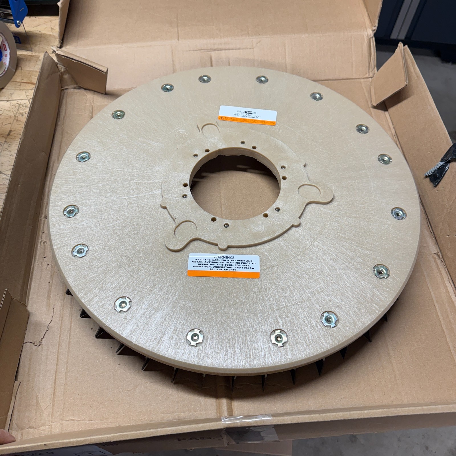 NOS DIAMABRUSH 912001220 Polymer Polishing Abrasive Pad 100 Grit 20" Diameter