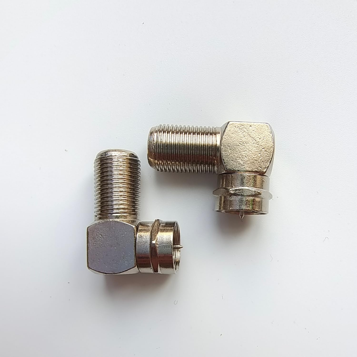 2-Pack 90 Degree Coaxial Connector, Right Angle Coax Adapter for Flat... 