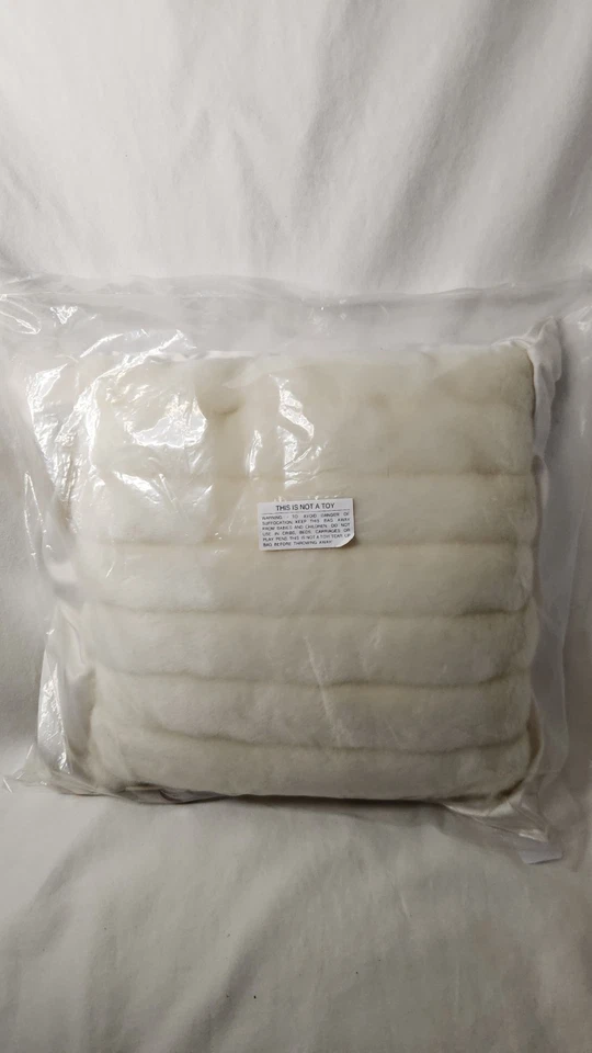 Bearington Baby Collection Creme de la Cream Baby Pillow Faux Fur & Satin NEW - Изображение 2 из 4