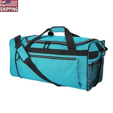 Large Rolling Duffel Bag Collapsible Travel Wheeled Luggage Easy Storage New