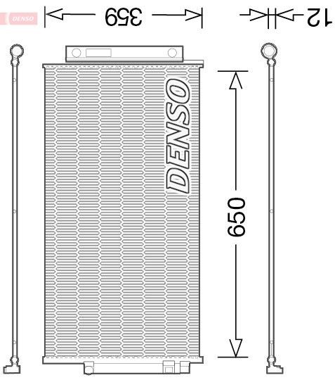 Denso Kondensator, Klimaanlage DCN09047 FüR Alfa Romeo Passend FüR Fiat Jeep-image