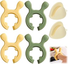 4 PCS Multifunct Silicone Pot Handle Spatula Ra  2pcs Silicone Oven