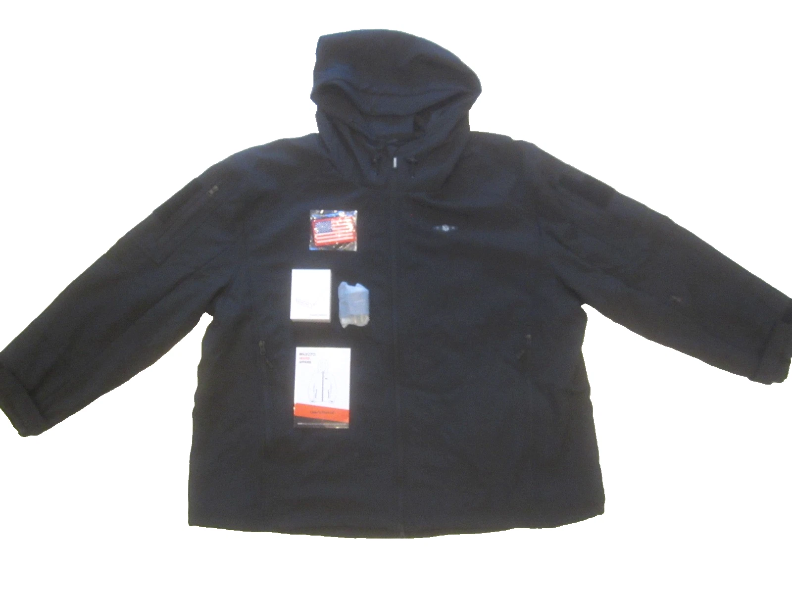 WASOTO Men's Black Heated Hooded Jacket Zip Up Sz 4XL Battery Pack NEW Rare Size
Opens in a new wind