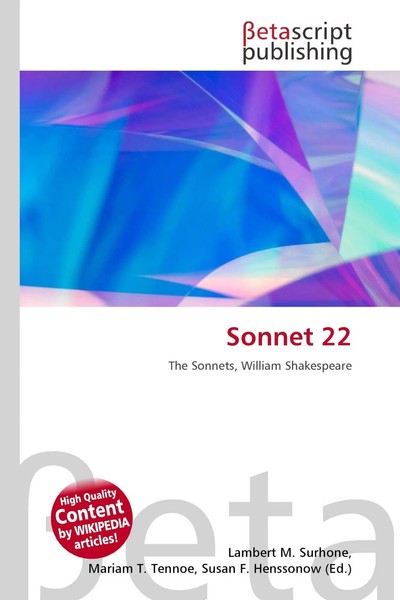 Lambert M. Surhone (U. A.) | Sonnet 22 | Taschenbuch | Englisch (2026)-image