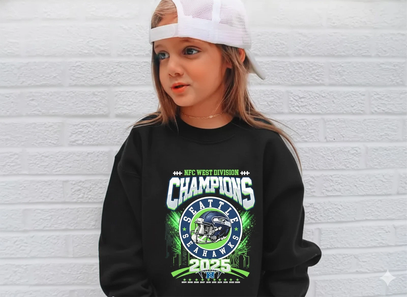 Seattle Seahawks 2025 NFC West Division Champions Sweatshirt