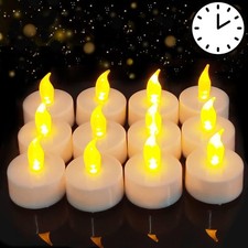 Luces de té con temporizador, 6 horas encendidas y 18 horas apagadas en ciclo de 24 horas