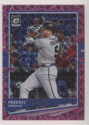2020 Panini Donruss Optic Pink Velocity Prizm 77/199 Freddie Freeman #168 05db