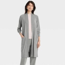 A New Day Women's Duster Cardigan Long Sleeve Sweater Gray Size XS