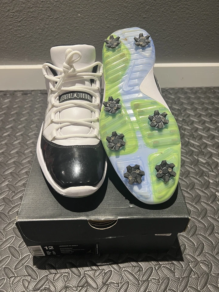 🔥Zapatos de golf bajos retro Concord Jordan 11 talla 12. ¡Muy raro! Con caja original🔥 Foto 3 de 4