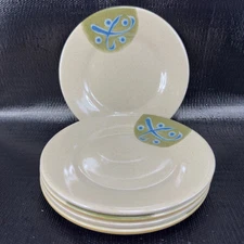 1980s Shuangho Melamine Ware Dish Plate Set 5 Plates Dishes Made In Taiwan