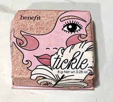 Benefit Tickle Highlighter Finish Powder Shimmer Golden Pink 8g - Damaged Box