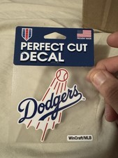 Los Angeles Dodgers 4x4 Perfect Cut Team Logo Decal MLB