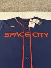 MLB Houston Astros Nike Space City Alex Bregman Baseball Jersey Blue NWT L