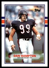 Dan Hampton 1989 Topps #66 Chicago Bears NFL READ FREE SHIPPING AutographDen