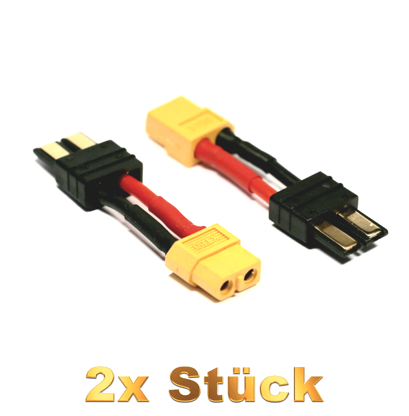 3 Adapter-Sets XT60 Auf TRX Stecker – Für RC LiPo Akkus, Ladegeräte & ESC, Kompatibel Mit TRX-Anschlüssen