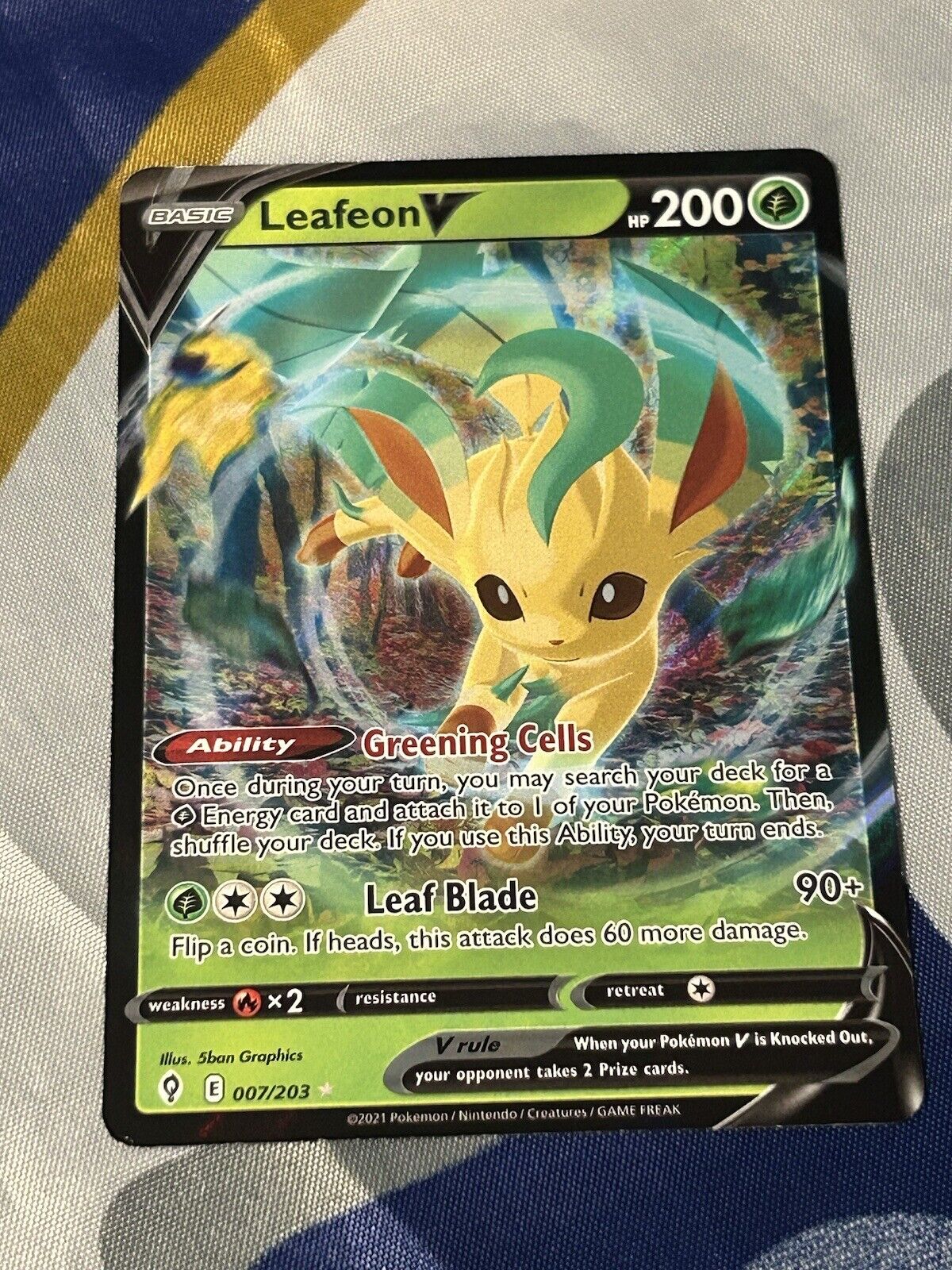 Leafeon-V (7/203), Busca de Cards