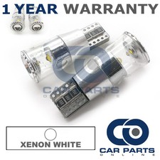 2x Xenon White W5w 501 Sidelight Number Plate Interior Cree Led Bulbs Canbus