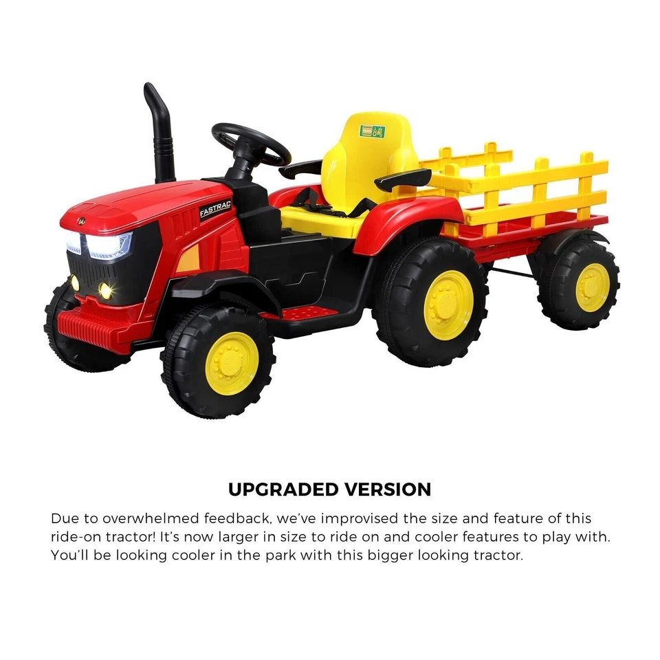 Mazam Kids Ride On Car Tractor W/ Trailer Remote Electric Vehicle Toy Gift - image 2 of 4